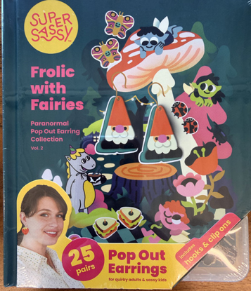 Picture of FROLIC WITH FAIRIES BOOK OF POP OUT EARRINGS CS/24